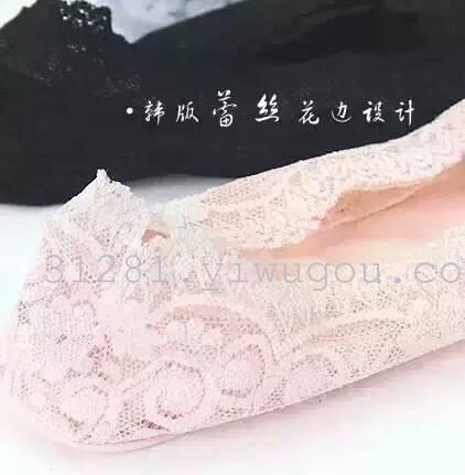 女袜蕾丝袜花边袜隐形袜休闲硅胶袜详情图3