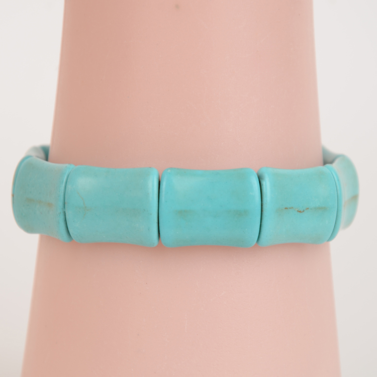 2016手链绿松石女款几何方块链