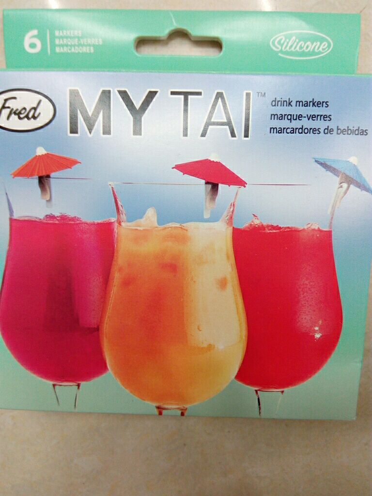 创意热销批发MY TAI伞形杯子装饰夹