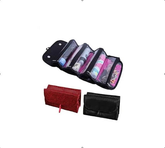 Roll-n-gocosmetic travel cosmetic bag accessory collection bag