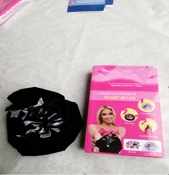 Wholesale TV products round makeup color multi-functional round bag