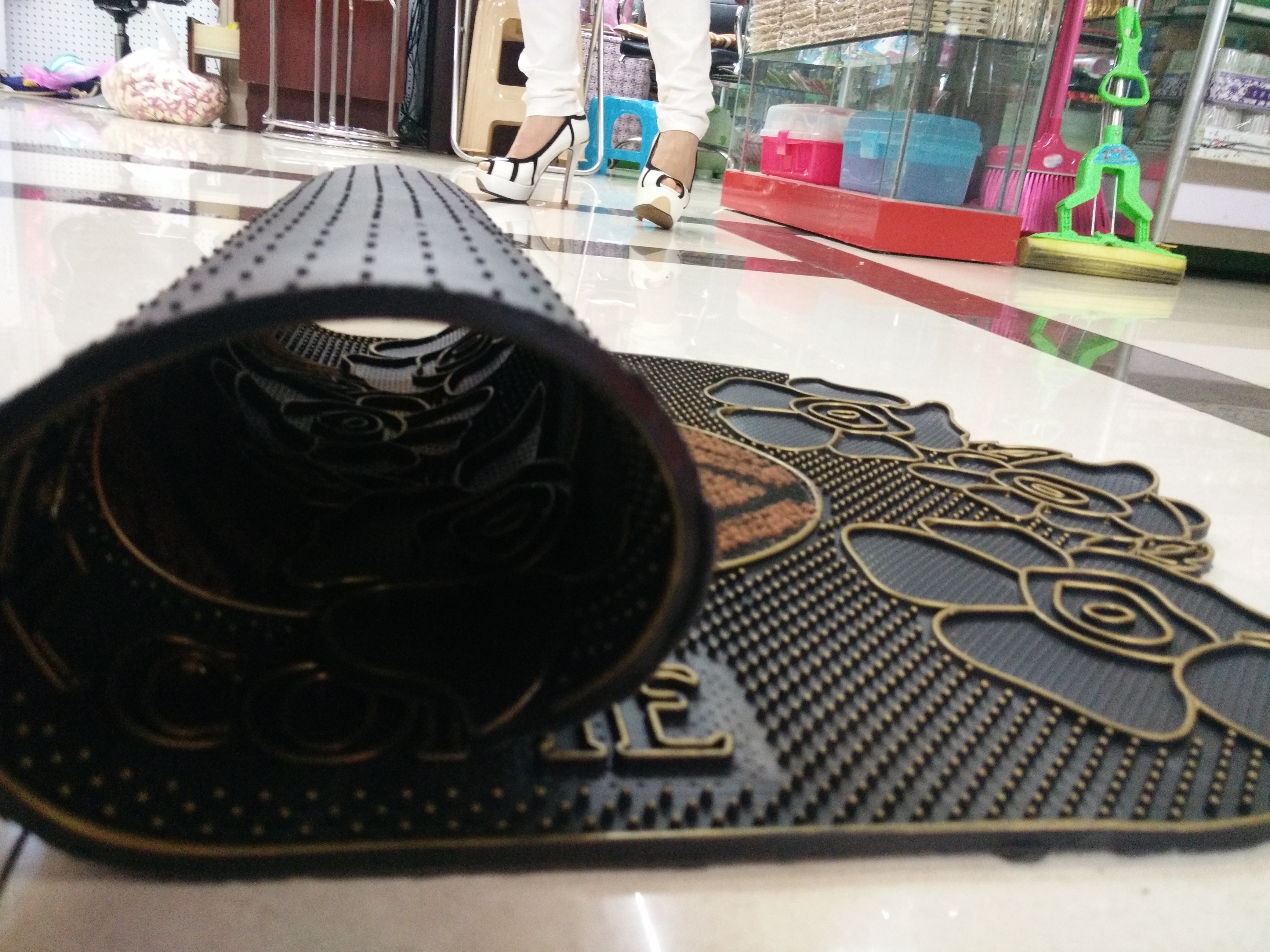 欧式橡胶地垫门垫 入户玄关客厅脚垫地垫厨房防滑垫厂