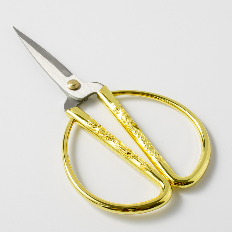 YL1603-3# 龙凤剪刀中号婚庆结婚缝纫家用剪刀