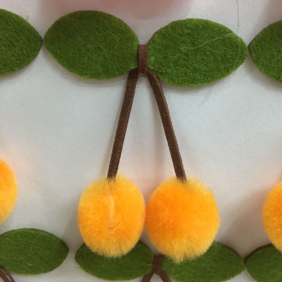 毛球厂家直销批批发各种毛球 亚克力樱桃对对球头饰服装等辅料产品图