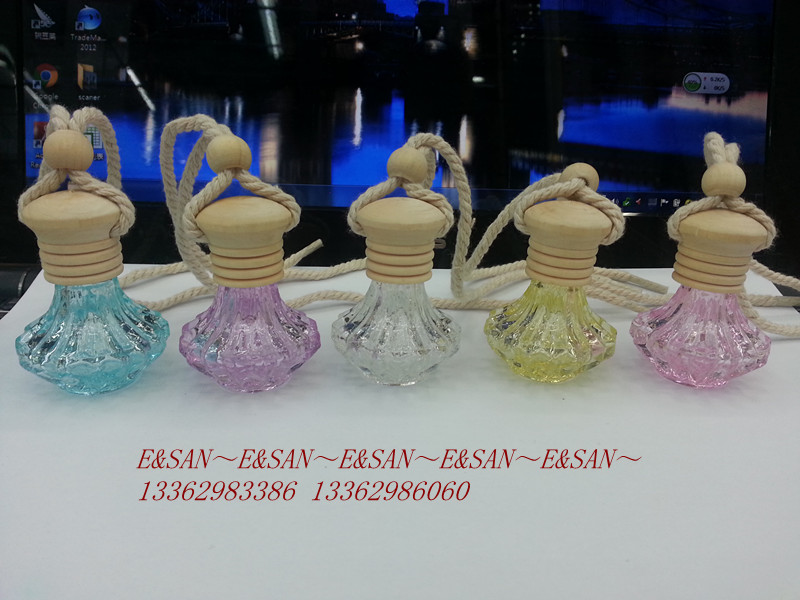 FM03-8ML汽车挂件/香水瓶/玻璃瓶/空瓶子/卡通挂件