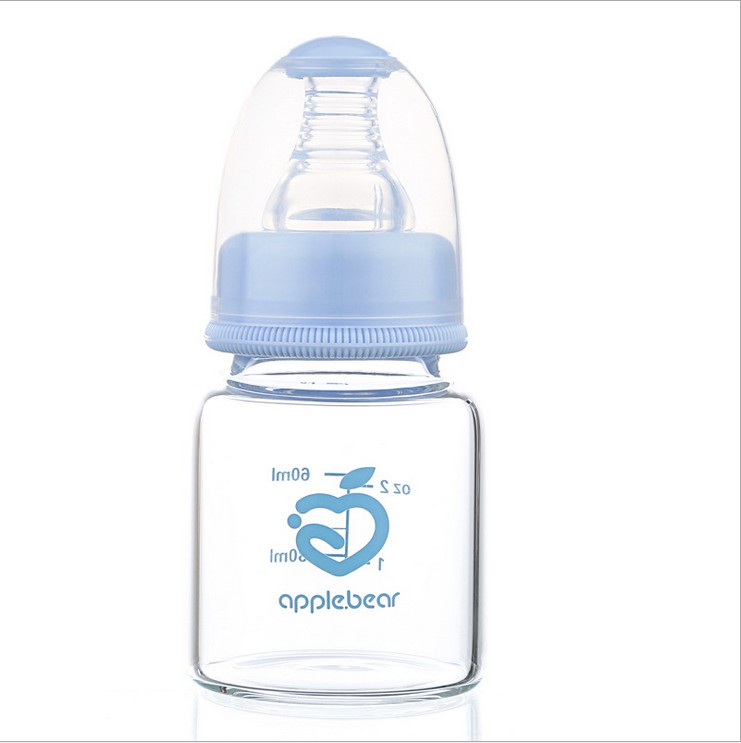 Apple Bear Yiwu Baby Bottle Manufacturer Standard Mouth Glass Bottle Wholesale 60Ml Specification drawing