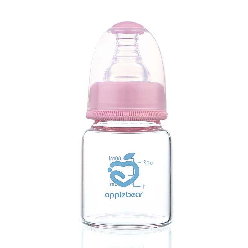 Apple Bear Yiwu Baby Bottle Manufacturer Standard Mouth Glass Bottle Wholesale 60Ml details Picture