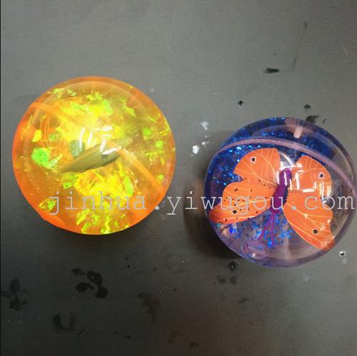 6.5水晶球 弹力球 闪光球 环保 水球 闪光大球图