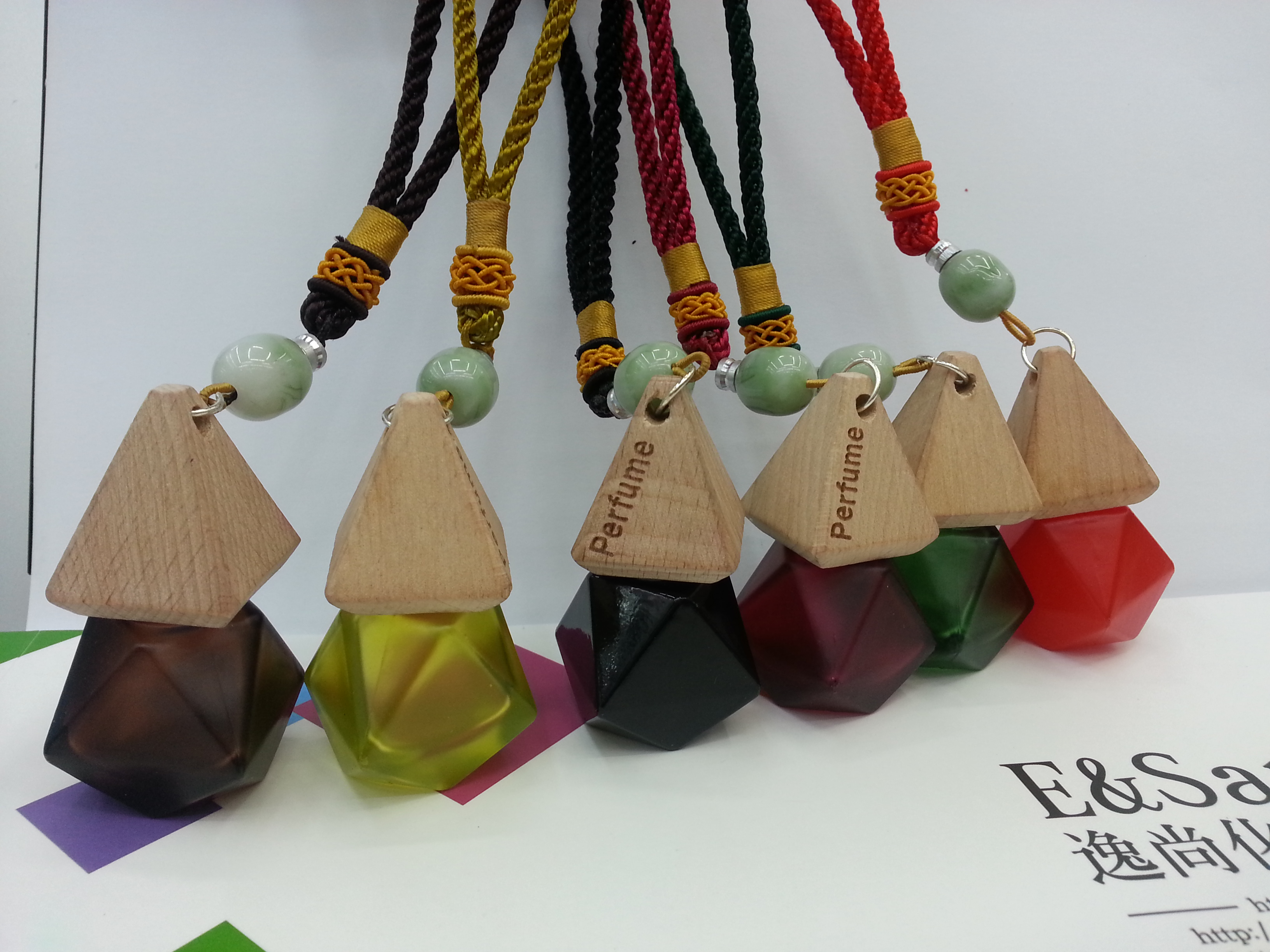 MXA22-8ML菱形汽车精品挂件/香水瓶/玻璃瓶/空瓶产品图