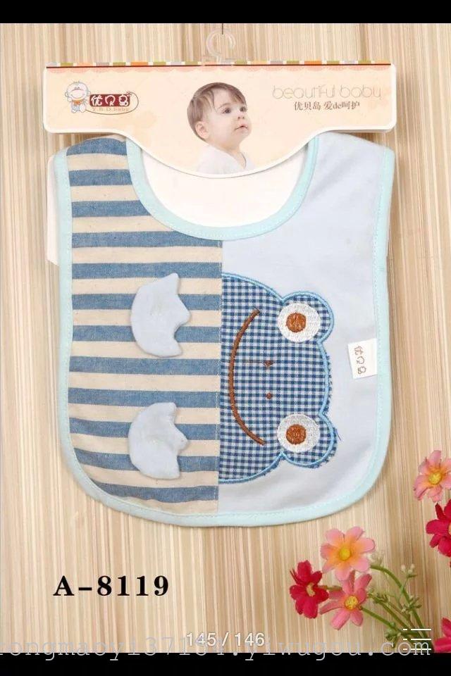 New baby three-dimensional cartoon bib bib triangle towel saliva towel thumbnail
