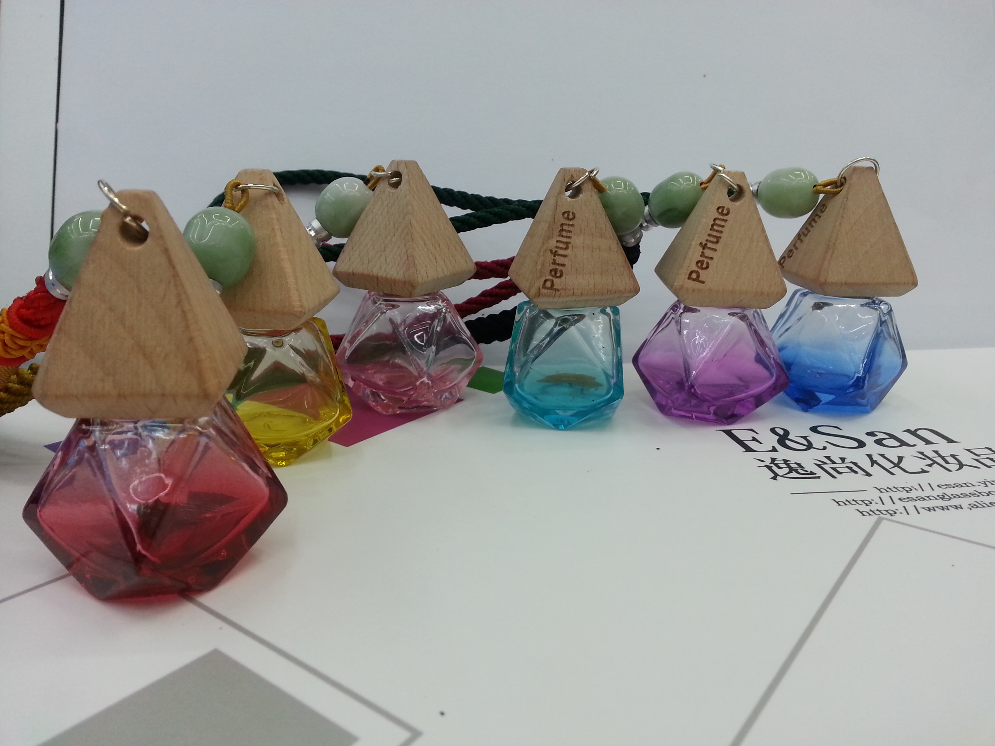 MXA22-8ML菱形汽车精品挂件/香水瓶/玻璃瓶/空瓶