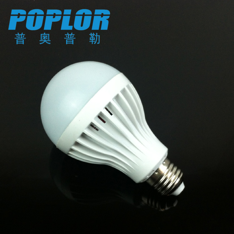 LED声光控感应球泡灯3W楼道走廊照明灯泡节能环保玻纤板细节图