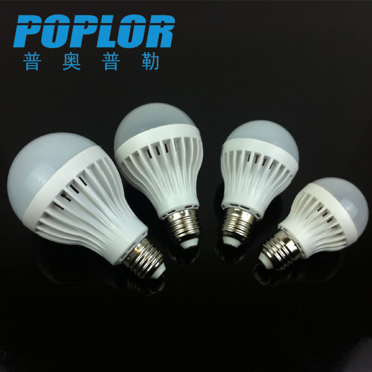 LED声光控感应球泡灯3W楼道走廊照明灯泡节能环保玻纤板