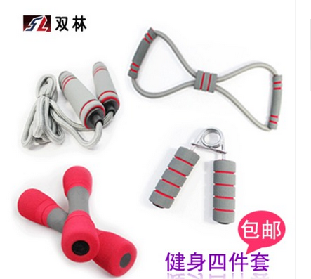 Shuanglin Fitness Set Family Set Office Set Women's Fitness Set Four-Piece Set details Picture