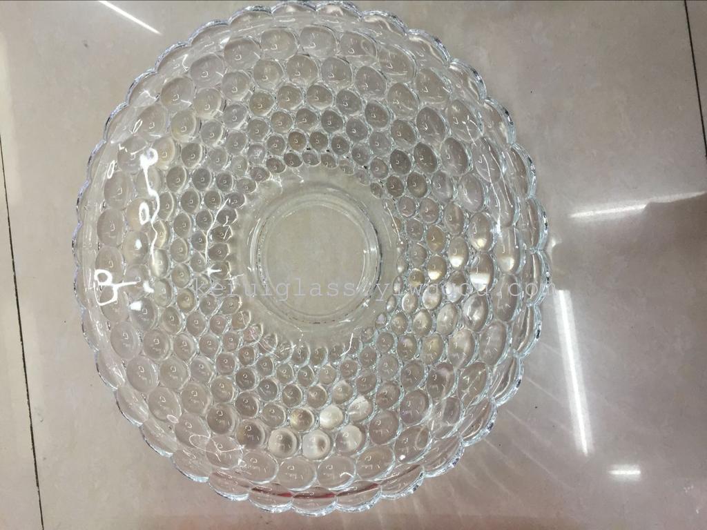 晶白料玻璃璀璨雨点(珠点)果盘产品图