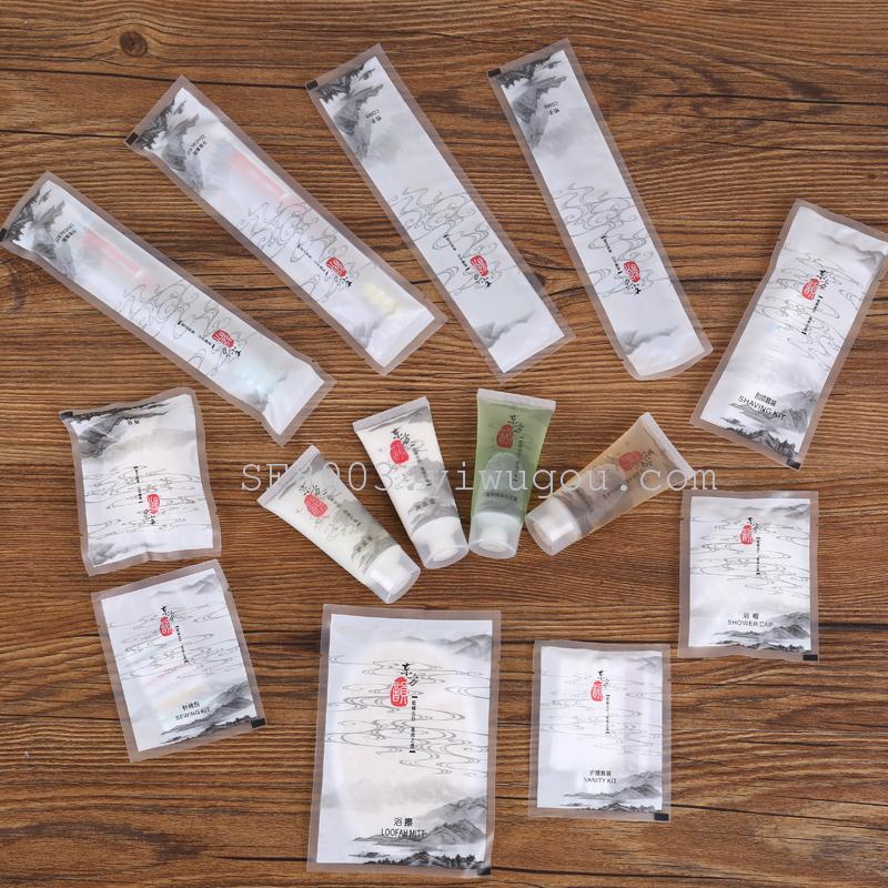 承龙酒店用品 牙具梳子沐浴露剃须刀 酒店一次性用品（套装）