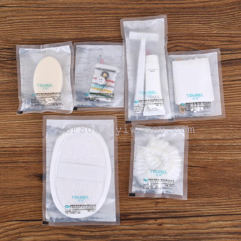 承龙酒店用品 牙具梳子沐浴露剃须刀 酒店一次性用品（套装）产品图