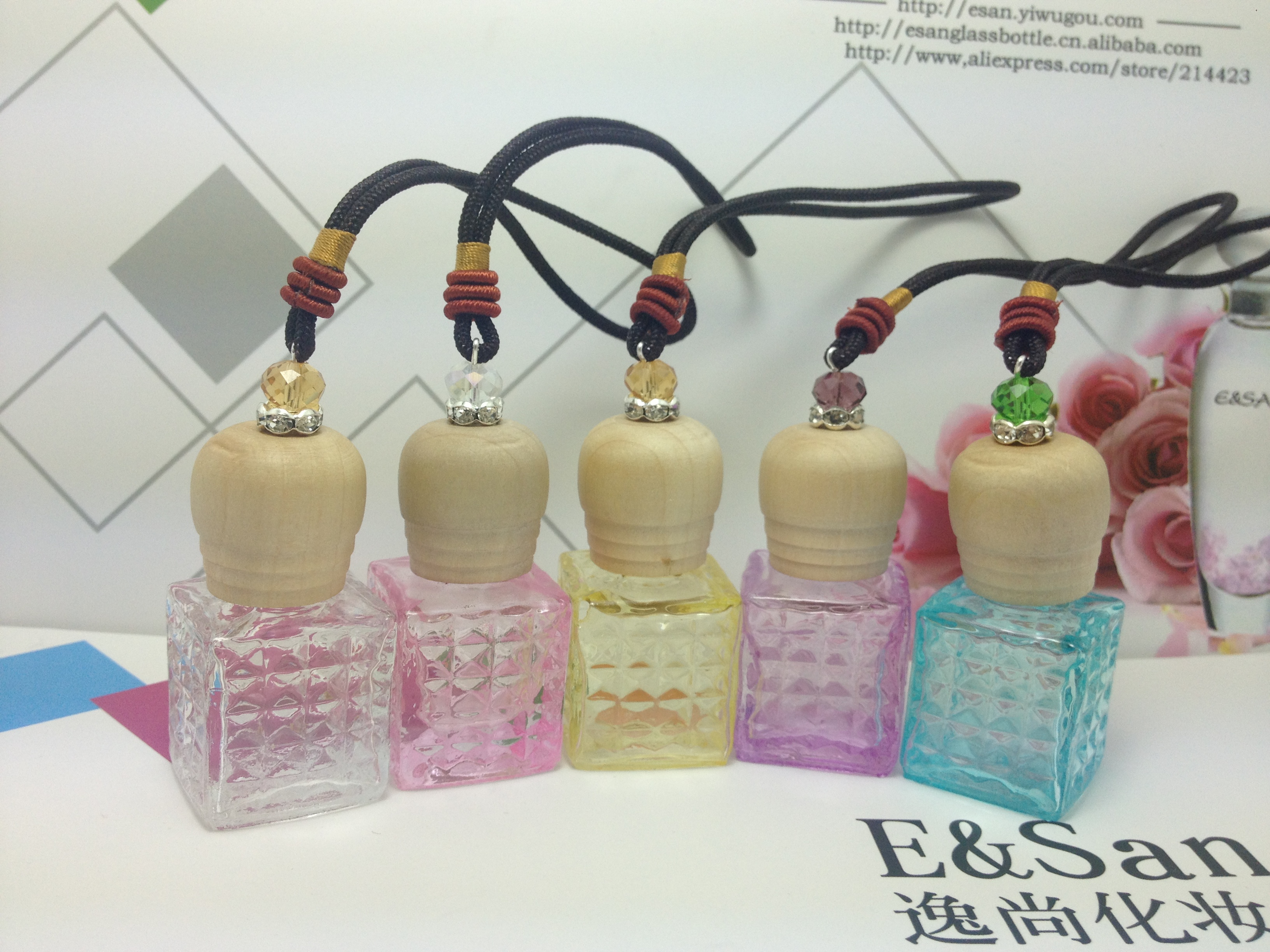 FM04A-8ML汽车挂件/香水瓶/玻璃瓶/空瓶子/精品车挂