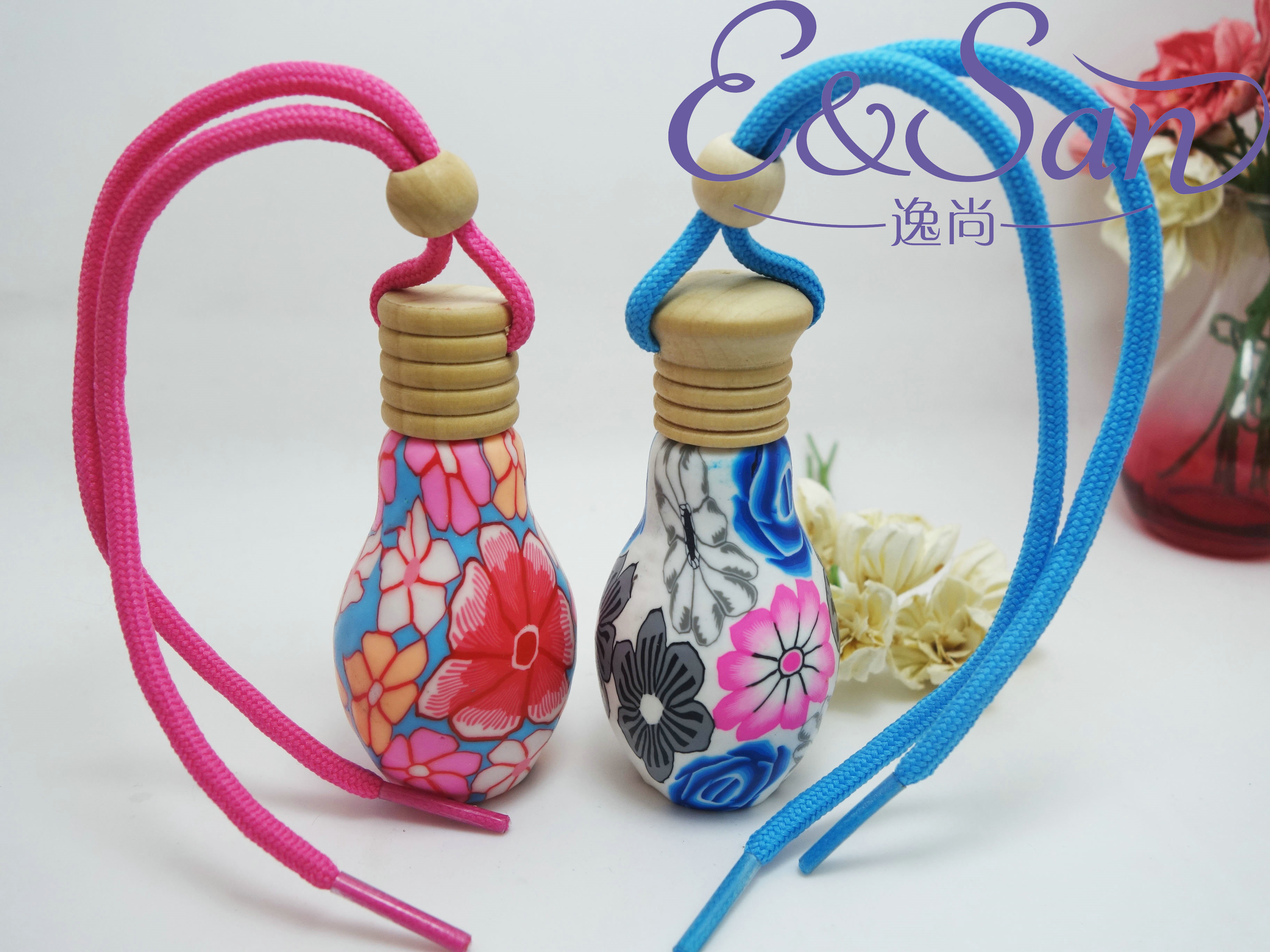 RG29-10ML花瓶形汽车挂件/香水瓶/玻璃瓶/空瓶子细节图