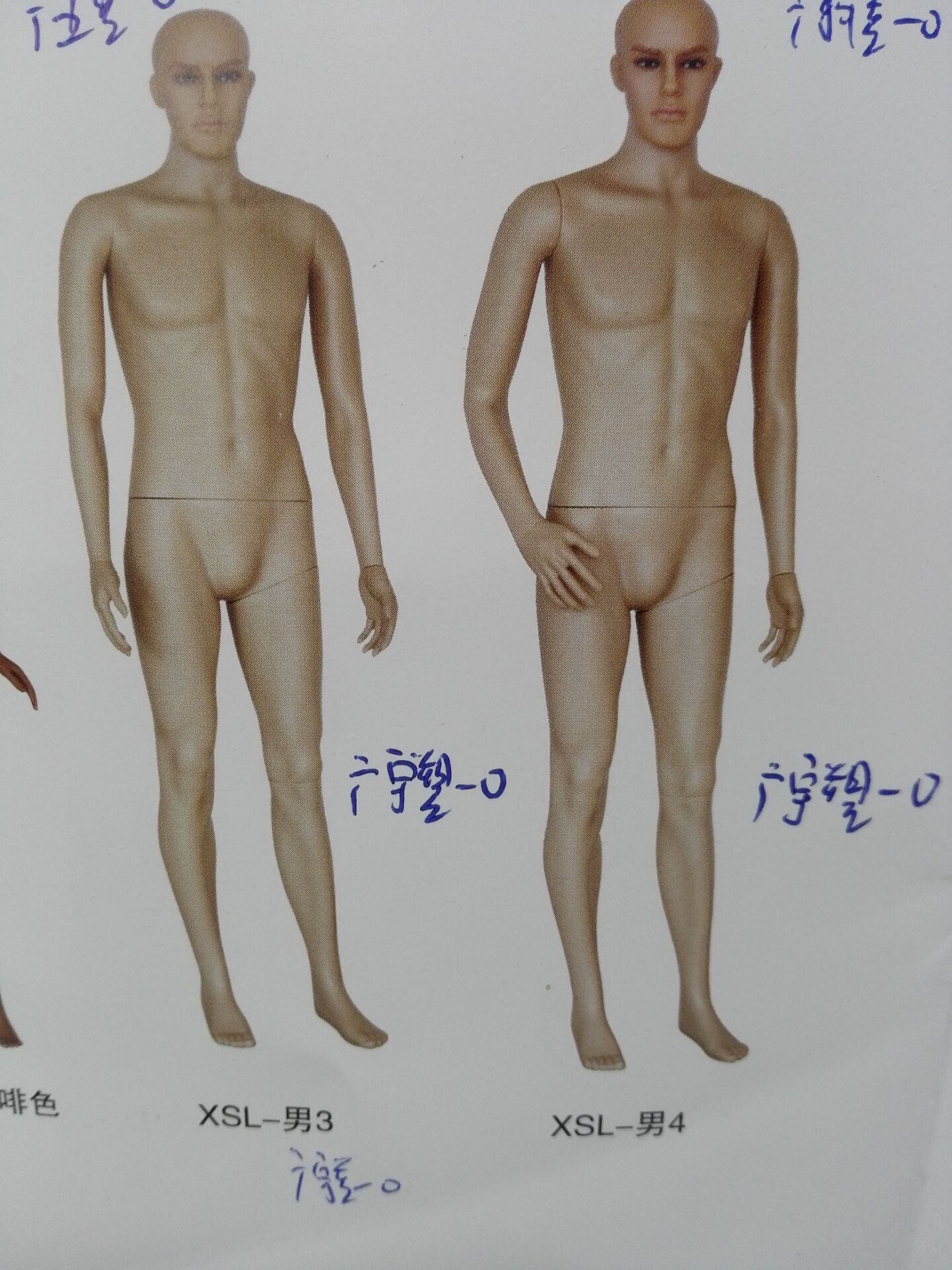 塑料男模 肤色 服装道具 塑料制品 一件起批