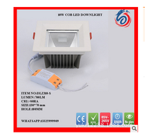 LED COB down lamp Square glass panel lamp kitchen ceiling lamp