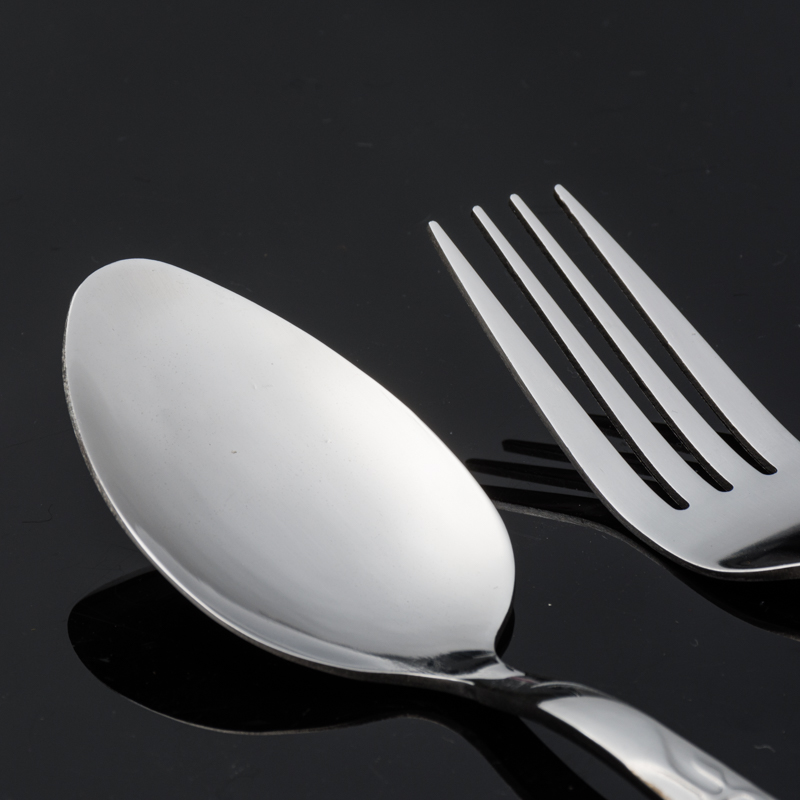 High-end stainless steel gold-plated thickened steak Western fork and spoon set gift factory direct sales Specification image