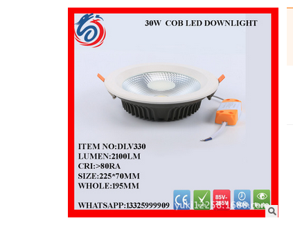 COB die-cast down lamp 8 "embedded down lamp high-end LED down lamp new style