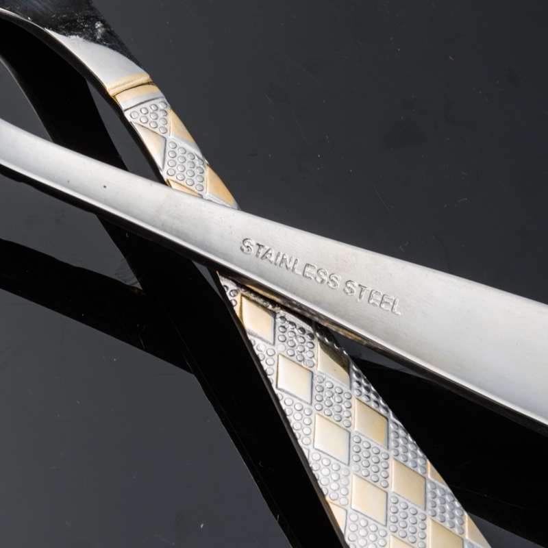 High-end stainless steel thickened steak Western-style knife, fork and spoon set gift home details Picture