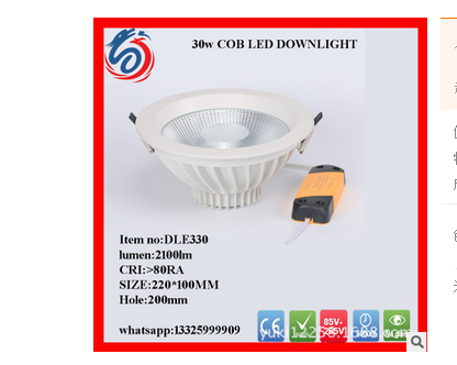 Led down light Die cast COB down light 3W-18W day led down light specials