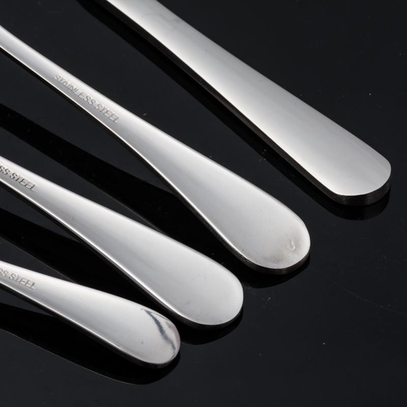 1009# High-end stainless Steel thickened steak Western Knife, fork and spoon Set of Four pieces Specification image