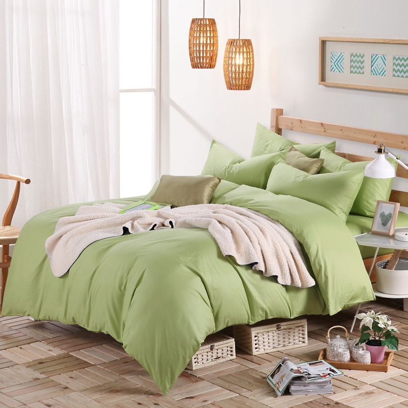 Bedding Pure Cotton Active Printing 4-Piece Cotton 13372 Plain Color Kit Wholesale Specification drawing