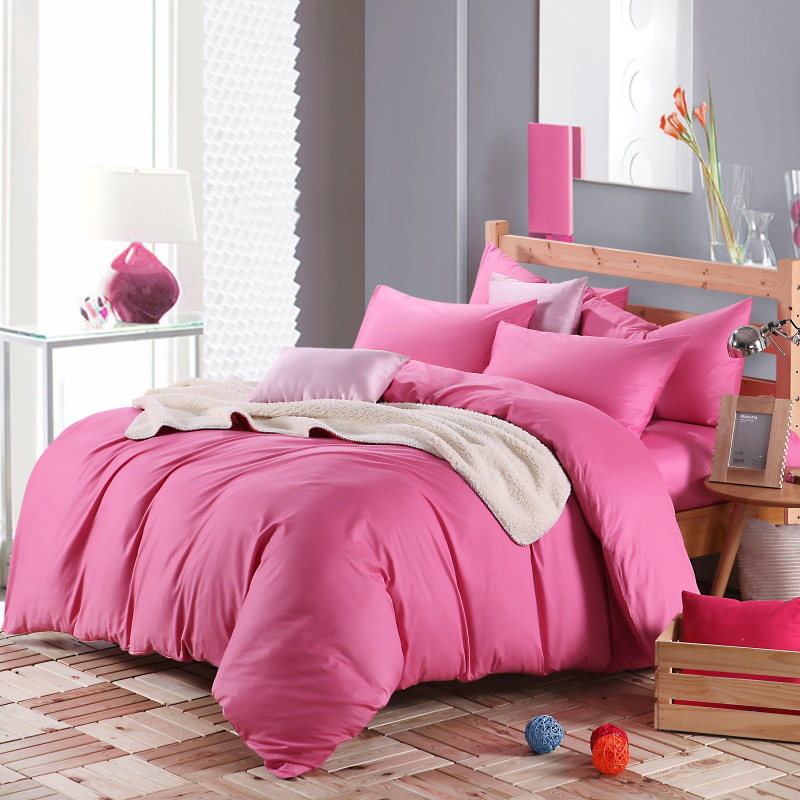 Bedding Pure Cotton Active Printing 4-Piece Cotton 13372 Plain Color Kit Wholesale details Picture