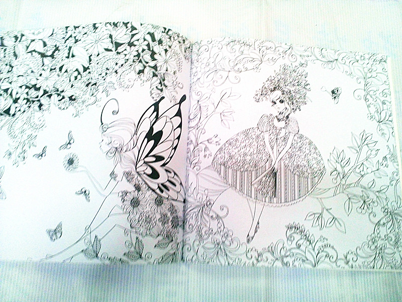 2016最新版英语版本的手绘彩色秘密花园涂色本产品图