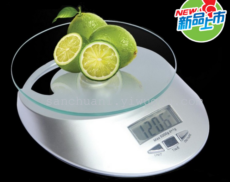 KE-4电子厨房秤 配料秤 药材秤 玻璃台面秤 5公斤电子秤