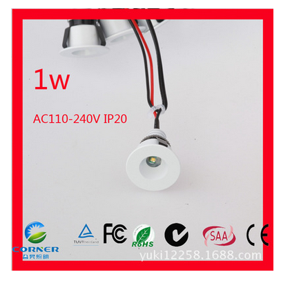 CE ROHS certified patent shell LED down light 1W