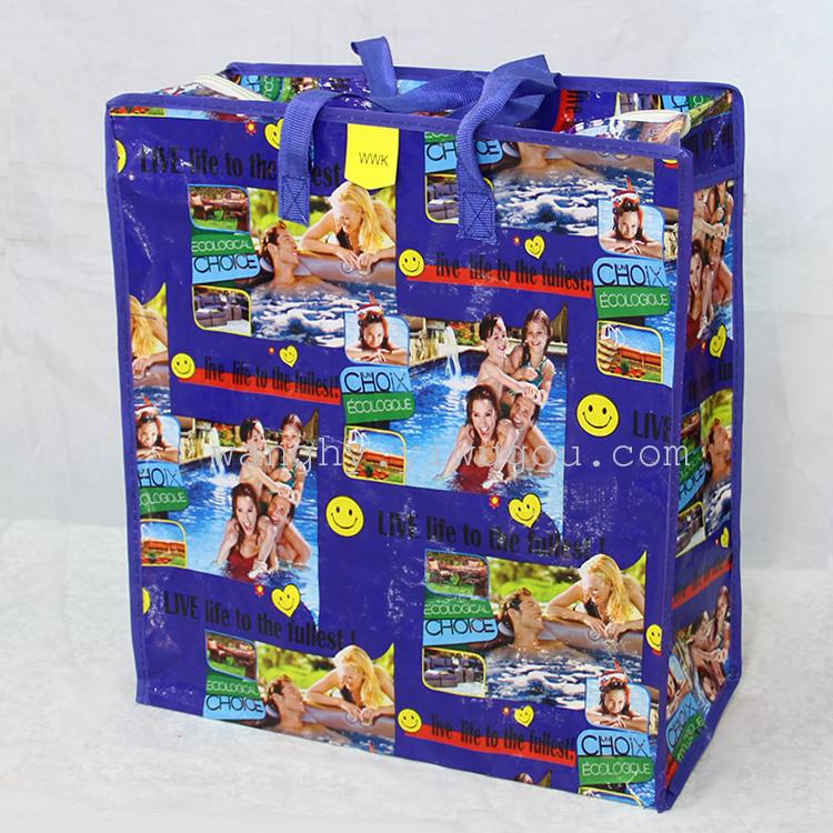 Environment-friendly thickened waterproof woven bag non-woven shopping bag. Storage bag open pocket thumbnail
