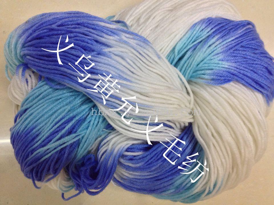 Factory direct sales of 4-strand yarn with patterned segments dyed acrylic yarn, DIY yarn balls details Picture
