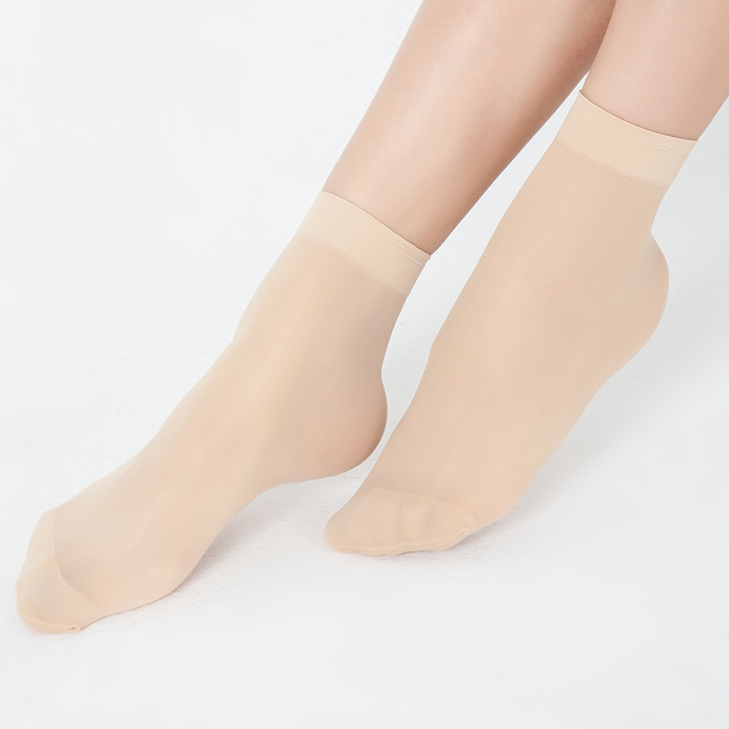 Steel Stockings Summer Ultra Thin Invisible Velvet Short Stockings Anti-Hook Silk Pair Women's Crystal Socks Specification drawing