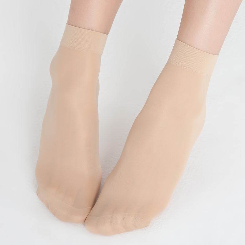 Steel Stockings Summer Ultra Thin Invisible Velvet Short Stockings Anti-Hook Silk Pair Women's Crystal Socks details Picture