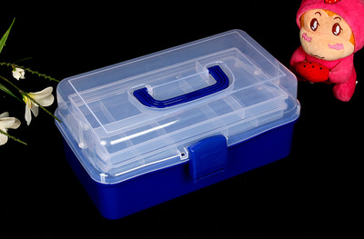 Large thickened portable stationery, Lego storage box, art tool box, plastic medicine box, hardware and electrician box Application Scenario