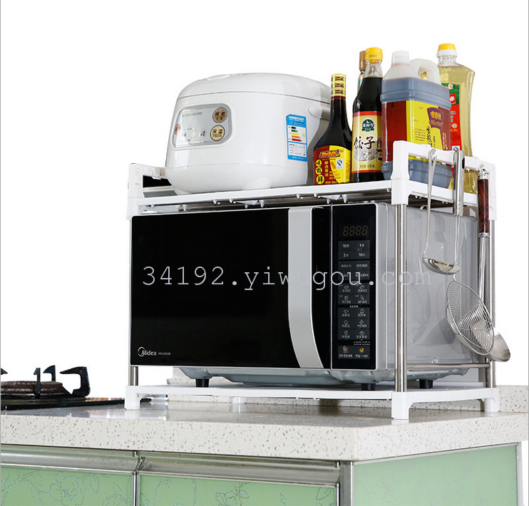 厨房置物架 微波炉置物架 多功储储物架 厨房用品收纳架产品图