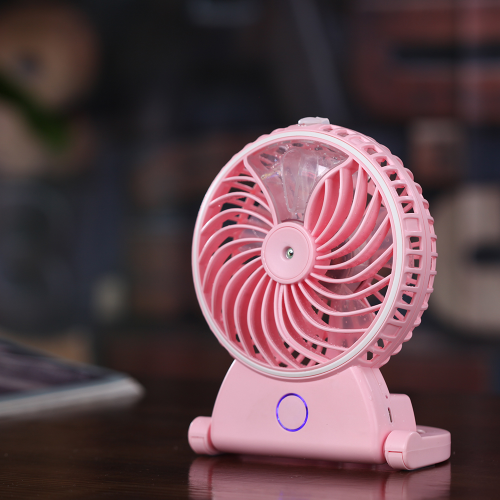 Mirror Humidifying fan USB charging Mini Beauty Spray fan Electric fan