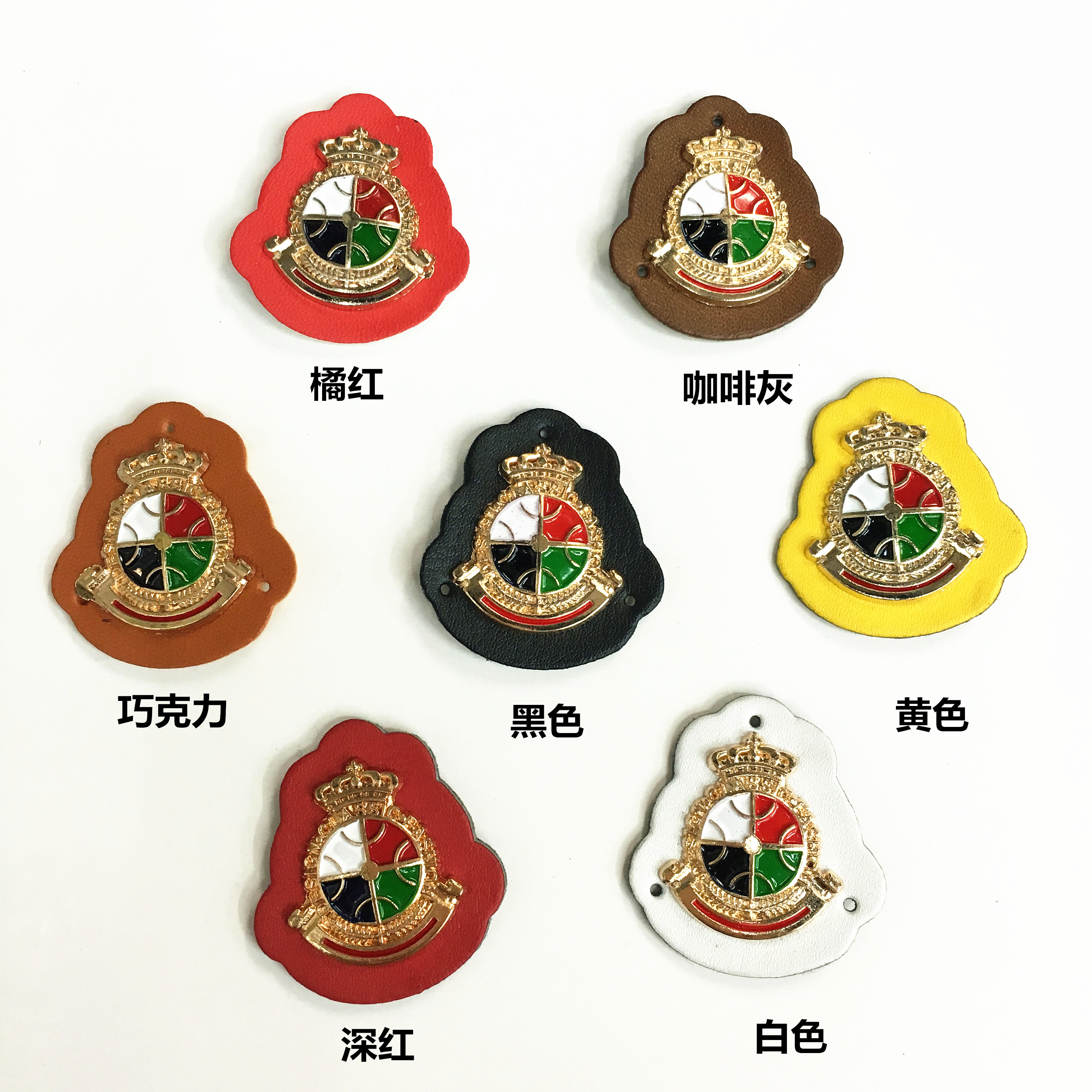 老外的挚爱装饰合金标新款服装辅料商标皮标厂家直销来样定做