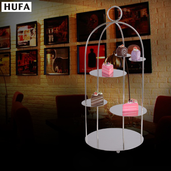 Hotel supplies: Western cuisine, coffee shop, birdcage, pastry rack, cake, dessert, sushi rack, display rack details Picture