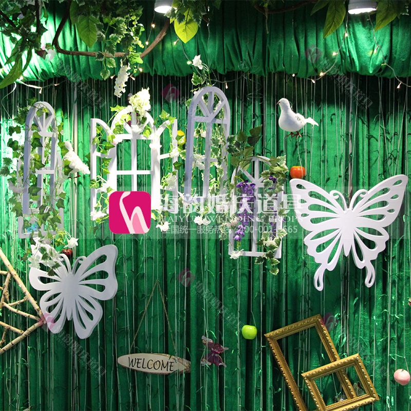 Haiyun Wedding Props, wedding supplies, decoration and arrangement, theme decoration, window 5-piece set details Picture