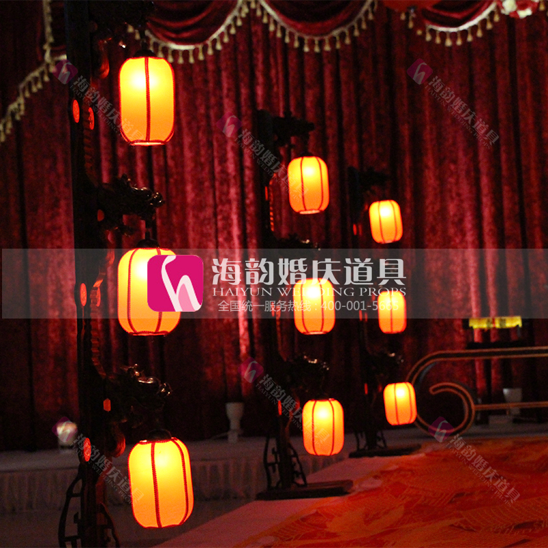Haiyun Wedding Products Co., Ltd. offers Chinese-style wedding light lantern decorative items and Chinese-style dragon head road guides Specification image