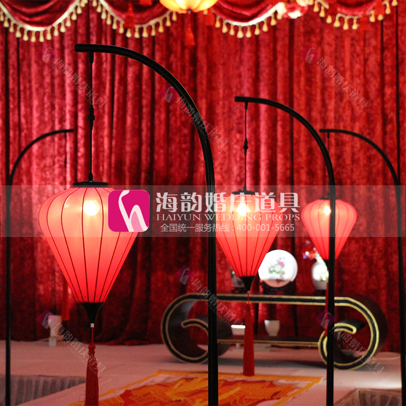 The Chinese-style wedding lantern decorative items of Haiyun Wedding Products Co., Ltd. are auspicious and promising Specification image