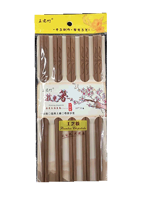 精制无漆木筷细节图