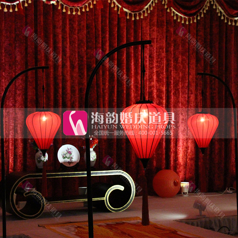 The Chinese-style wedding lantern decorative items of Haiyun Wedding Products Co., Ltd. are auspicious and promising details Picture