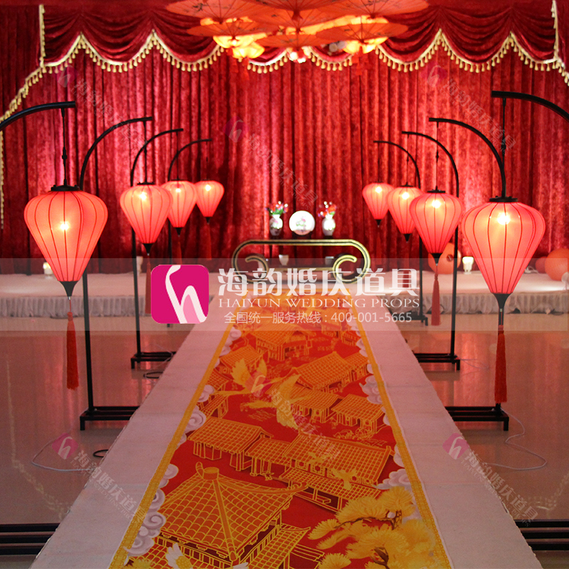 The Chinese-style wedding lantern decorative items of Haiyun Wedding Products Co., Ltd. are auspicious and promising Application Scenario